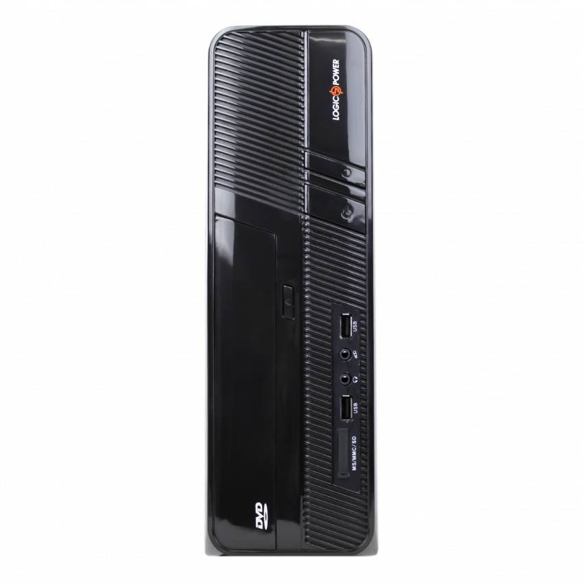 Корпус LP S605 BK 400W Slim 2xUSB 2.0-