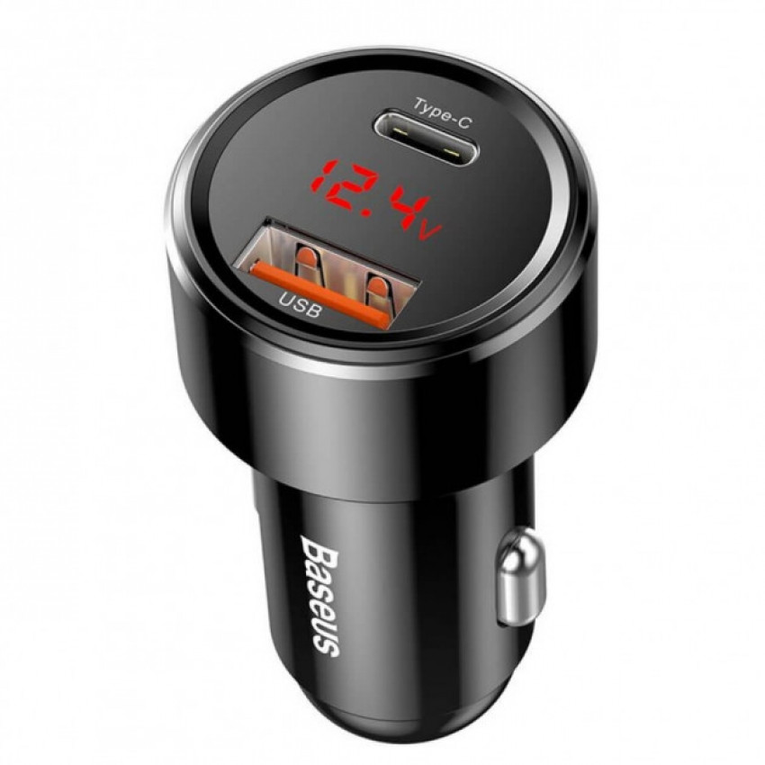 Автомобільний зарядний пристрій Baseus Magic Series Dual QC 3.0 45W Чорний (CCMLC20C-01)-