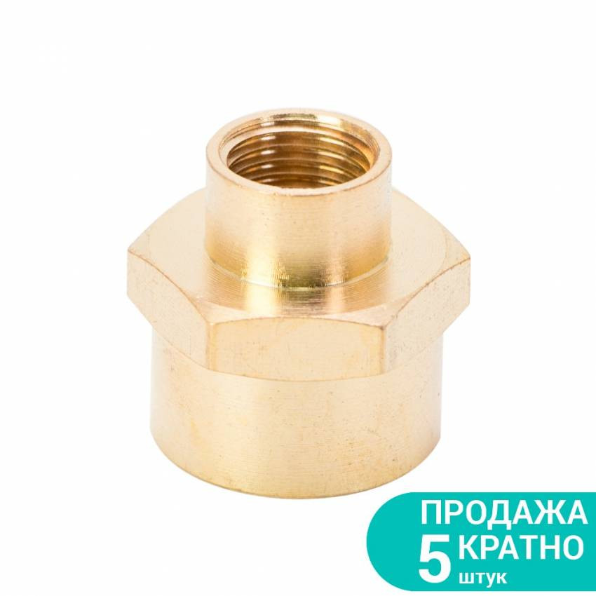 З'єднання 1/4" × 1/2" (латунь) Sigma (7025141)-7025141