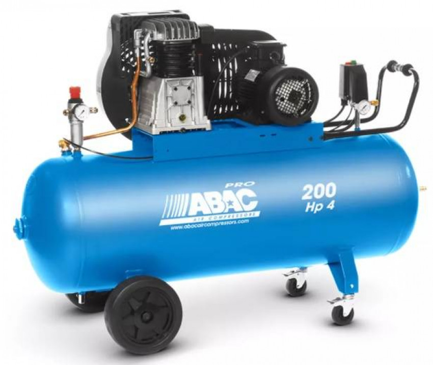 Компресор ABAC PRO A49B 200 CT4, 200л, 400/3/50, 553л/хв, 11бар, 3кВт, 1300об/хв, 93дБ, 105кг-PRO A49B 200 CT4