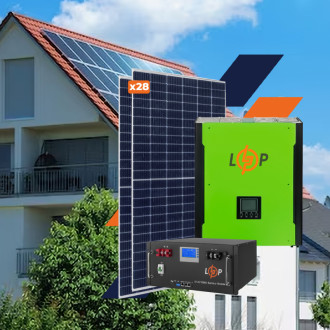 Обладнання для сонячної електростанції (СЕС) Преміум 15 kW АКБ 10,2 kWh LiFePO4 100 Ah-[articul]