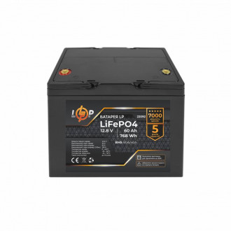 Акумулятор LP LiFePO4 12,8V - 60 Ah (768Wh) (BMS 80A/40А) пластик для ДБЖ-[articul]