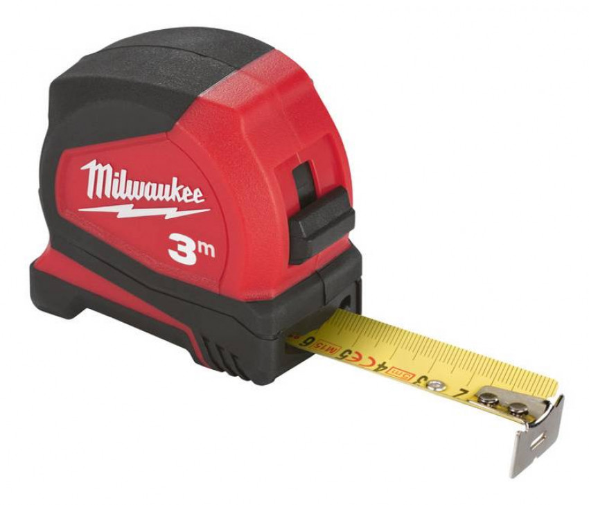 Рулетка Pro Compact MILWAUKEE, 3м, (16мм)-4932459591