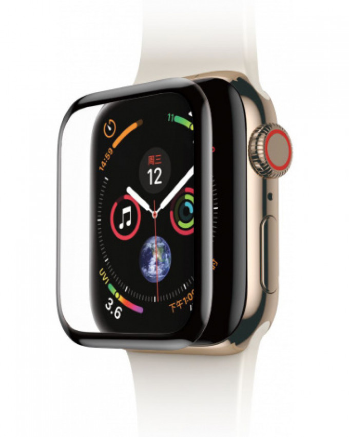 Захисне скло Baseus для Apple Watch 1/2/3, 42 мм, 0.23mm, Чорний (SGAPWA4-D01)-