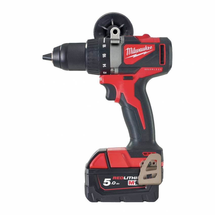 Дриль-шуруповерт акумуляторний MILWAUKEE, M18 BLDD2-502X, 82Нм (заряд.пр., 2акум. Х5Ач, HDкейс)-4933464515