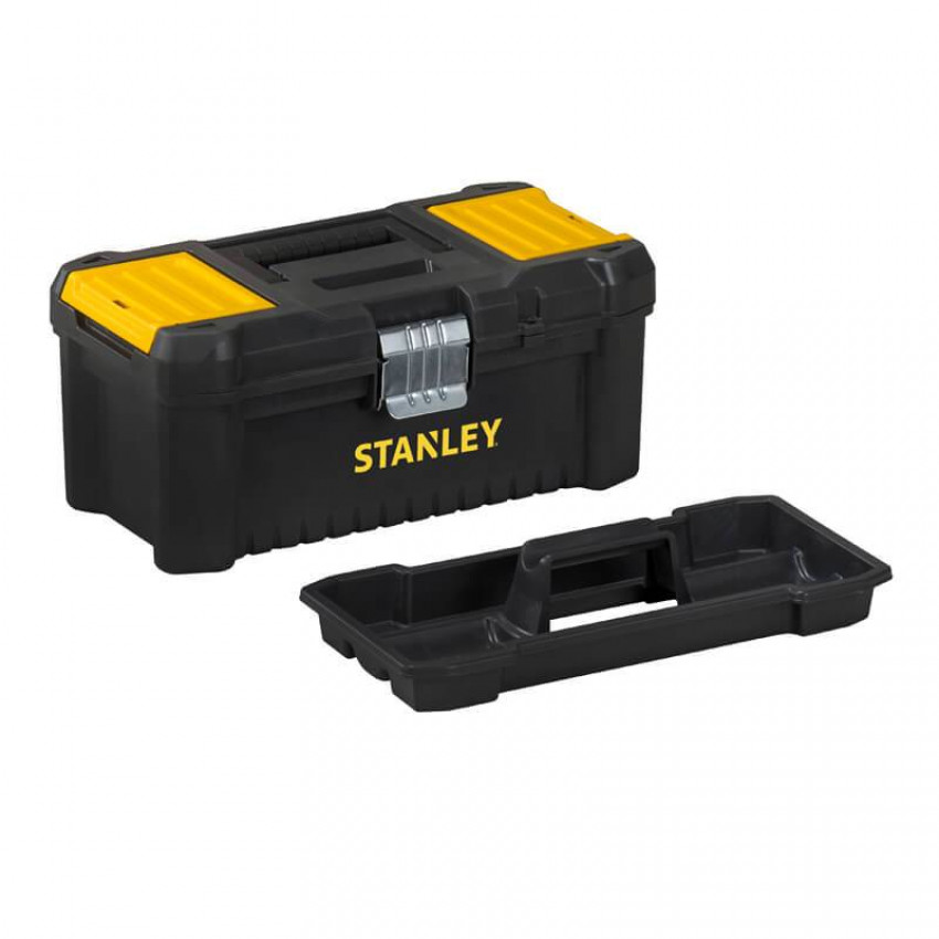 Ящик ESSENTIAL пластиковий з металевими клямками, розмір 316x156x128 мм (12.5) STANLEY STST1-75515-STST1-75515