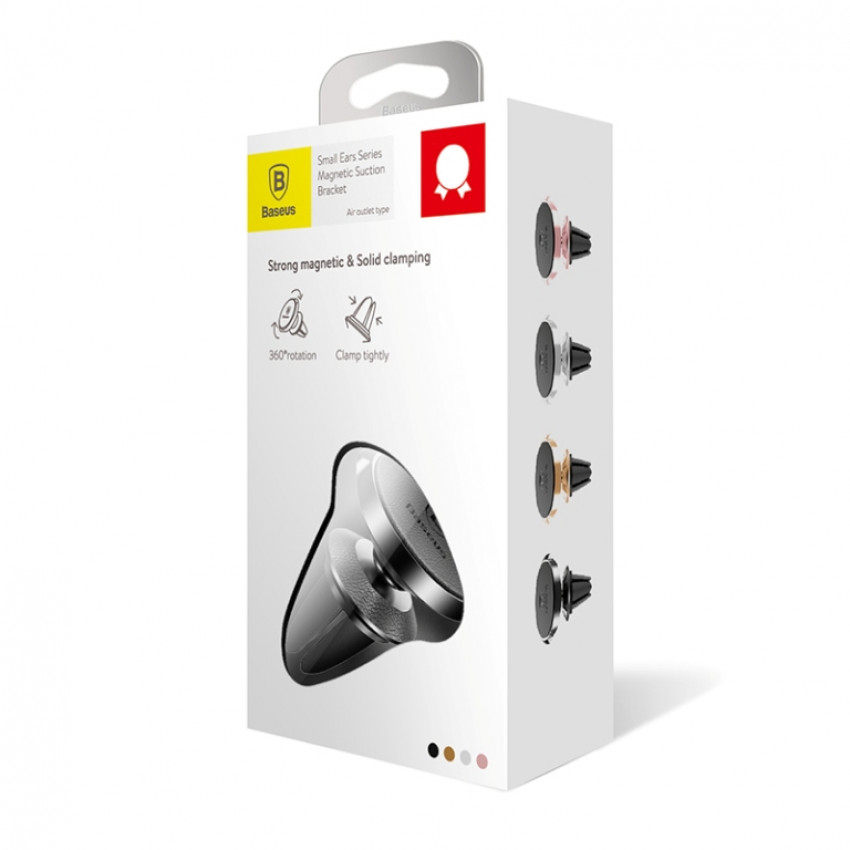 Автоутримувач Baseus Small Ears Magnetic Bracket Black (SUER-E01)-