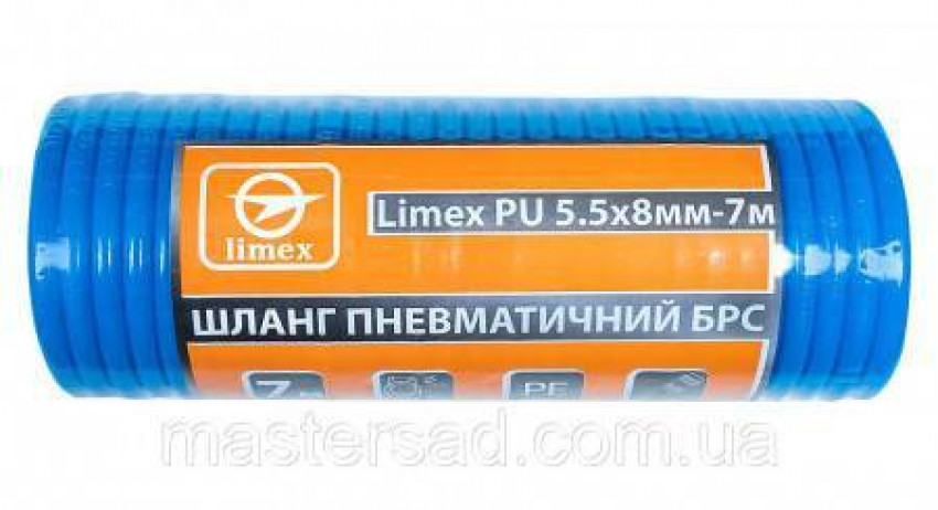 Шланг пневматичний БРС Limex PU 5.5*8мм-7м-67248