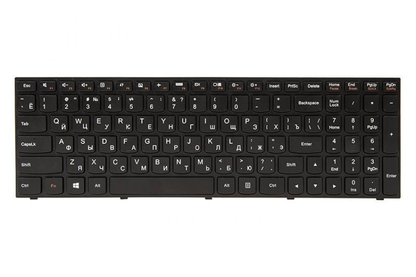 Клавіатура для ноутбука IBM/LENOVO IdeaPad G50-30 чорний, чорний кадр-KB311903