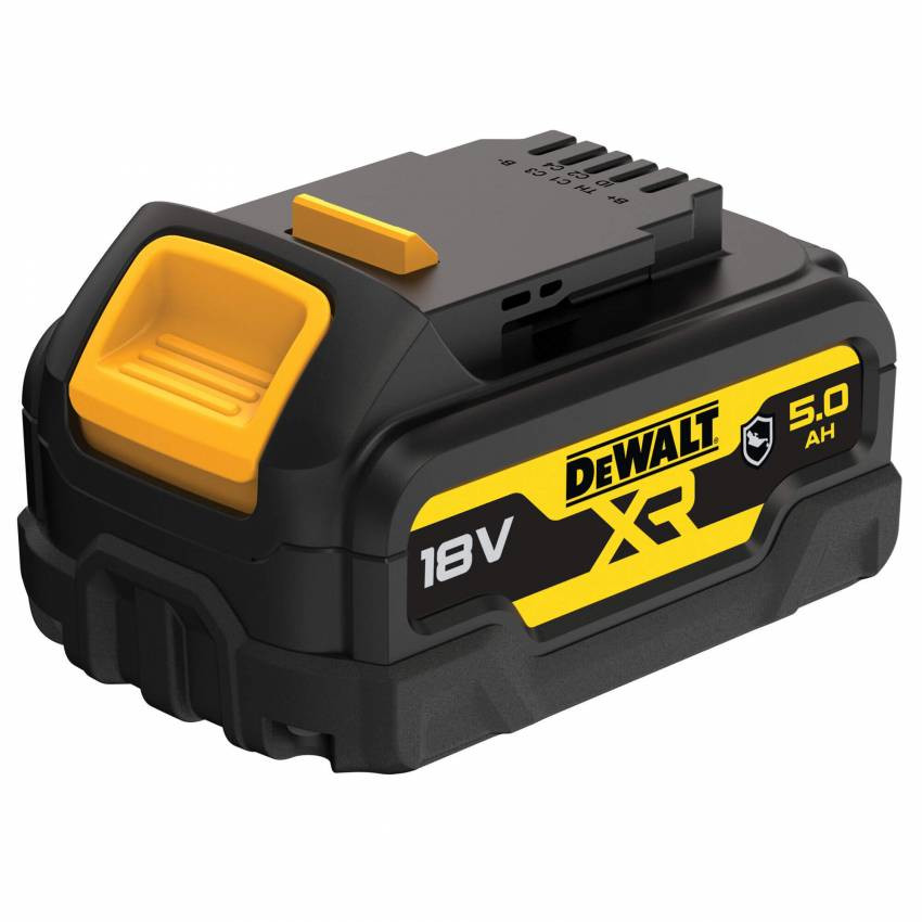 Акумуляторна батарея GFN DeWALT DCB184G, 18 В XR Li-lon GFN блок - Glass Filled Nylon (нейлон армований скловолокном) 5 Аг, вага 0.72 кг. Літій-іонна-DCB184G