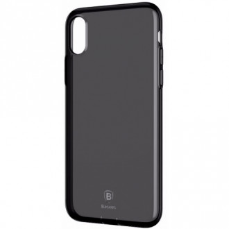 Чохол Baseus для iPhone X/Xs Pluggy TPU Transparent Black (ARAPIPHX-A01)-[articul]