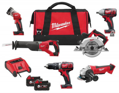 Великий набір інструментів MILWAUKEE M18 PP6B-502B 4933451038