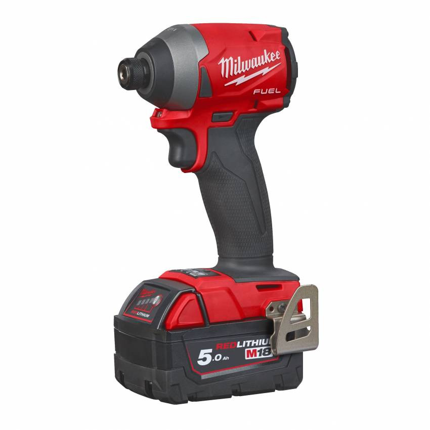 Імпульсний ударний шуруповерт акумуляторний 1/4" HEX MILWAUKEE, M18 FID2-502X, 226Нм, (зарядний пристрій, 2 акум.Х 5Ач, HDкейс)-4933464088