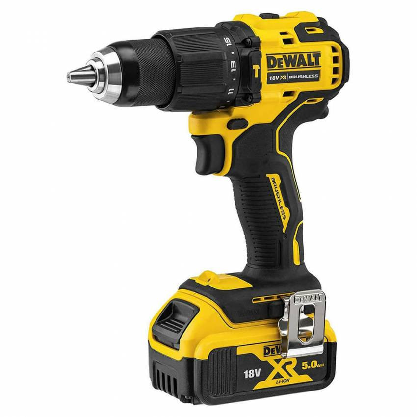 Дриль-шуруповерт акумуляторний безщітковий ударний DeWALT DCD709P2T-DCD709P2T