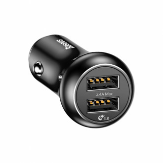 Автомобільний зарядний пристрій Baseus Gentry Dual-U Quick Charge Black (CCALL-GC01)