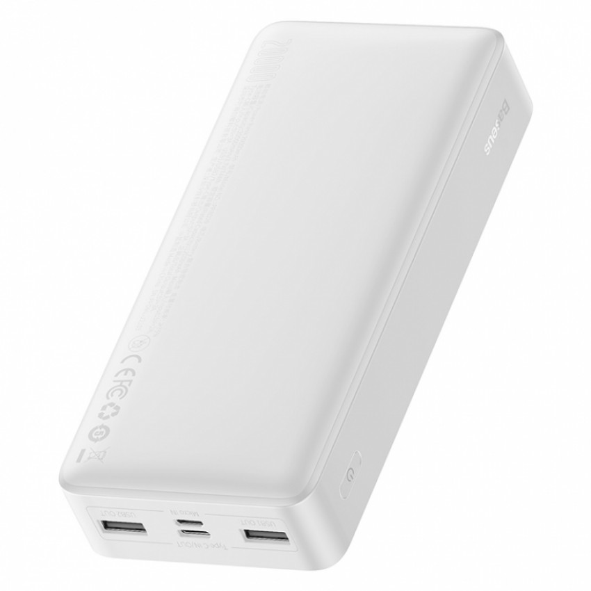 Зовнішній Акумулятор Baseus Bipow Digital 15W 20000mAh Білий (PPDML-J02)-