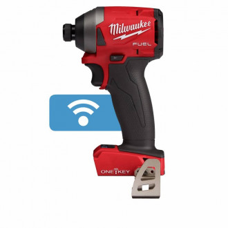 Імпульсний ударний шуруповерт акумуляторний 1/4&quot; HEX MILWAUKEE, M18 ONEID2-502X, 226Нм (заряд.пр.,2 акум.Х5Ач, HDкейс)