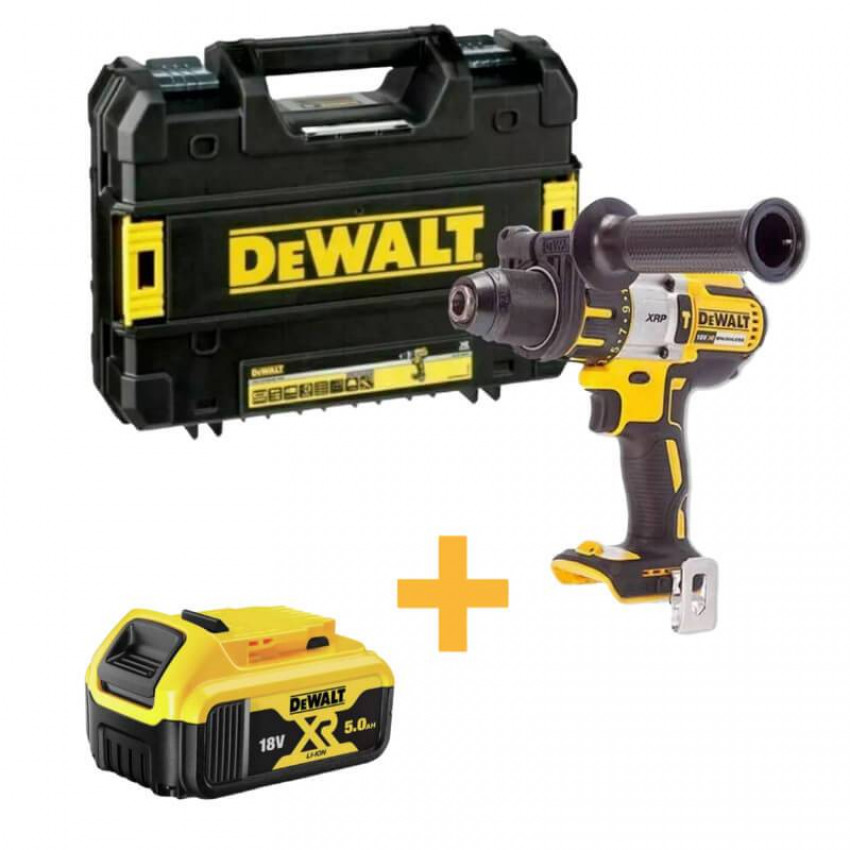 Дриль-шуруповерт акумуляторна безщіткова ударна DeWALT DCD996NT DCB184-DCD996NT+DCB184