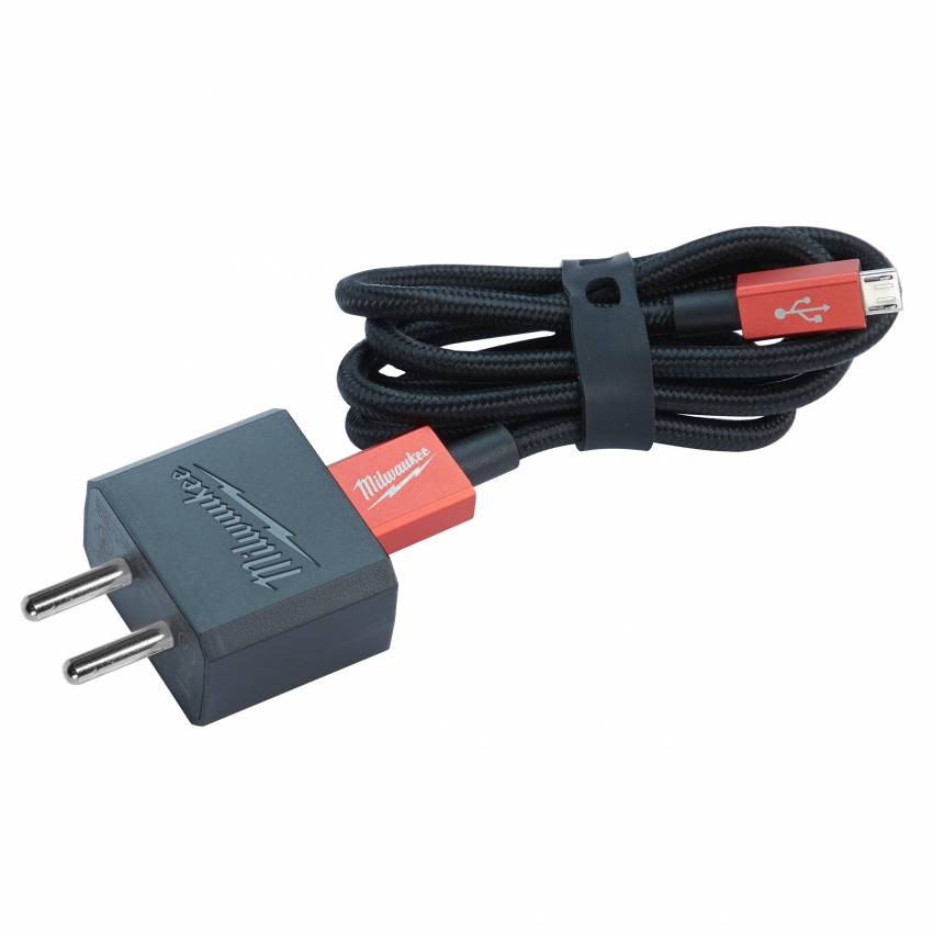 Зарядний пристрій Micro-USB MILWAUKEE, QUSB, 220В-4932459888