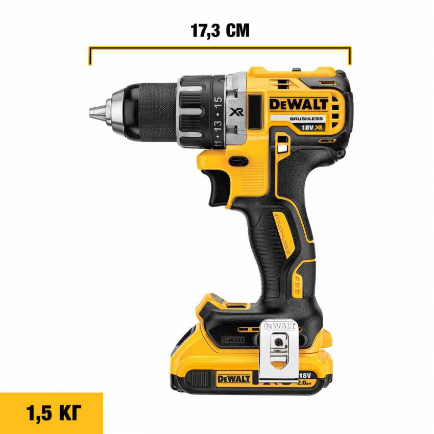 Дриль-шуруповерт акумуляторний безщітковий DeWALT DCD791NT-DCD791NT