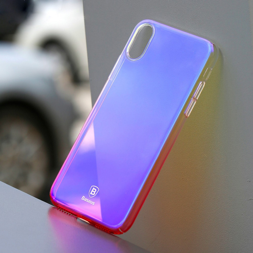 Чохол Baseus для iPhone X/Xs Glaze pink (WIAPIPHX-GC04)-