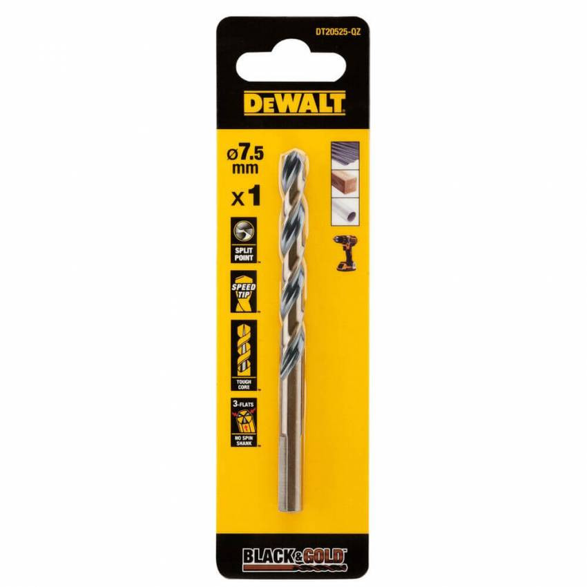 Свердло по металу EXTREME Black & Gold DeWALT DT20525-DT20525