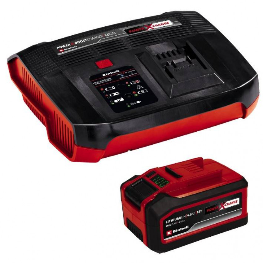 Акумулятор + зарядний пристрій Einhell 18V 4-6 Ah PXC 6A Boostcharger (4512143)-