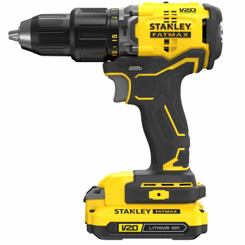 Дриль-шурупокрут ударний безщітковий акумуляторний STANLEY FATMAX SBD715C2K-SBD715C2K