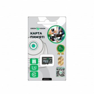 Карта пам'яті GreenVision microSDHC 32GB Class10-[articul]