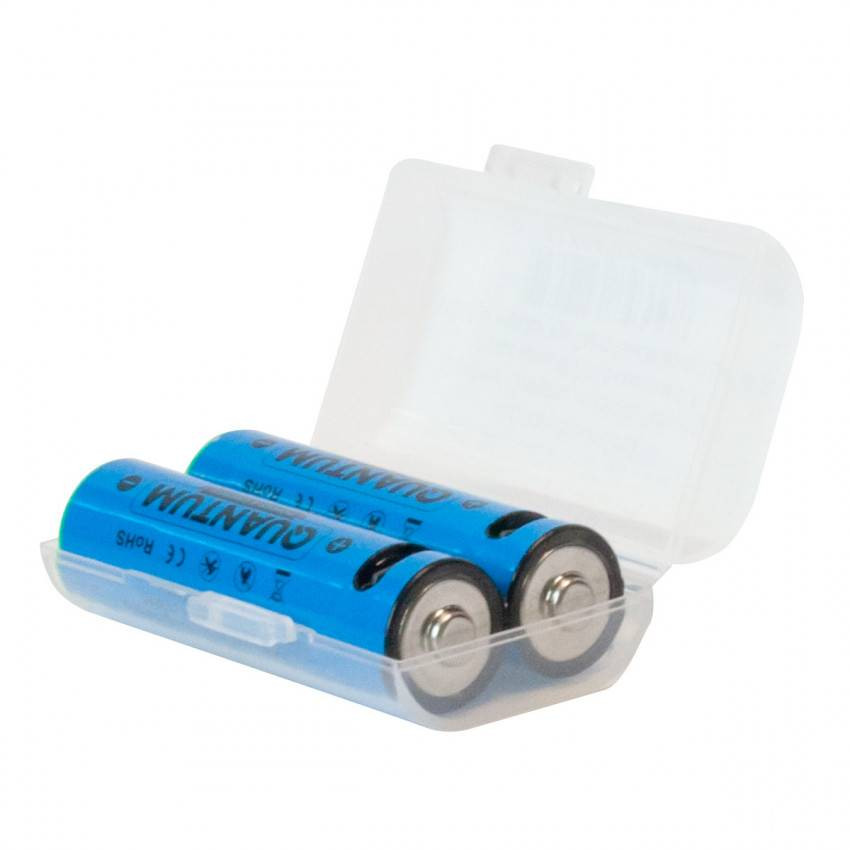 Набір акумуляторів літій-іонних Quantum USB Li-ion AA 1.5V, 1600mAh plastic case, 2шт/уп-WST-987655