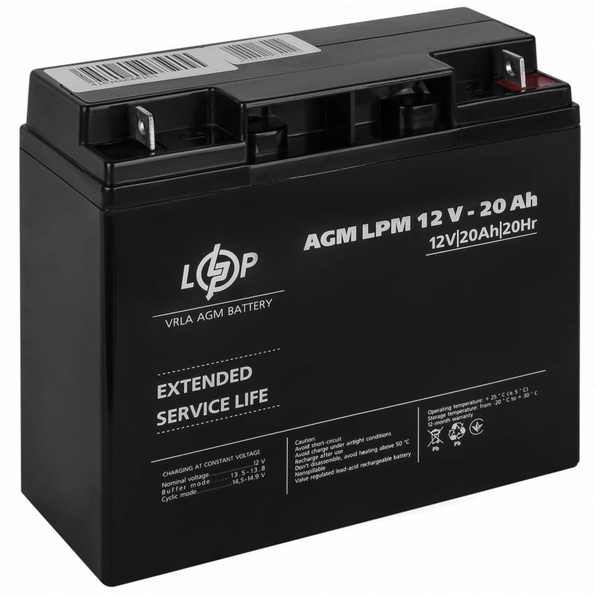 Акумулятор AGM LPM 12V - 20 Ah-LP4163