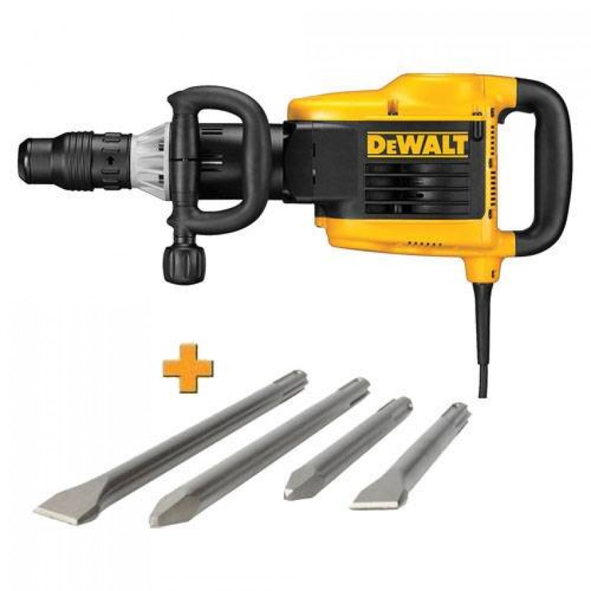 Молоток відбійний DeWALT, SDS-MAX, 1500Bт, 25Дж, 9.6 кг, валіза SDSMAXSET.-D25899K+SDSMAXSET