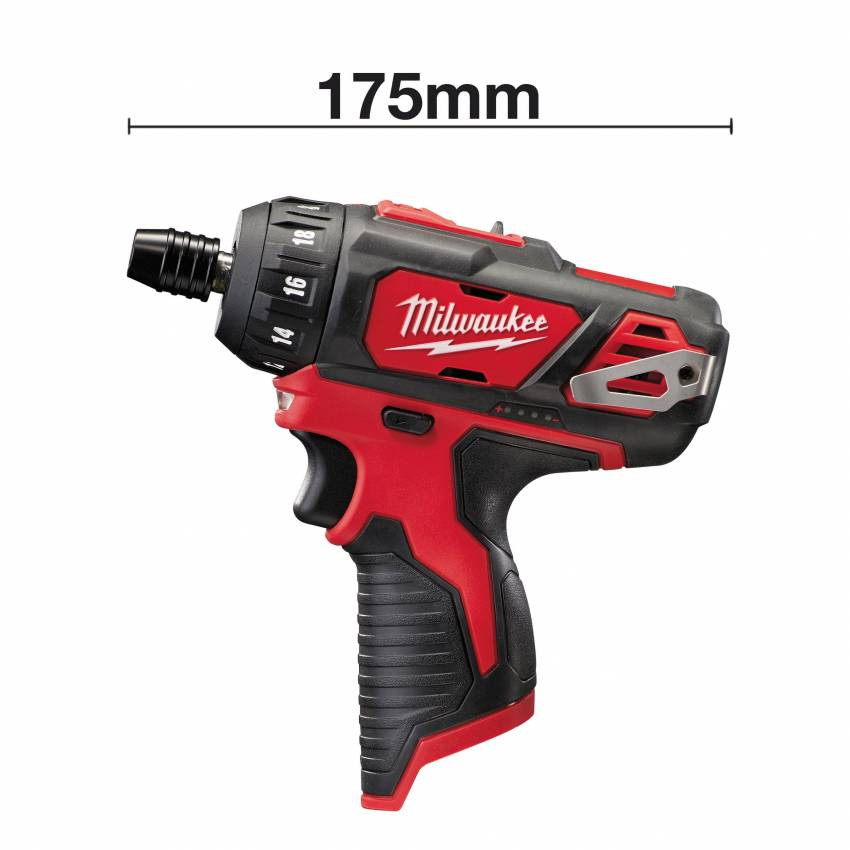 Дриль-шуруповерт акумуляторний MILWAUKEE, M12 BD-202C, 30Нм (зарядний пристрій, 2 акум.Х 2Ач, кейс)-4933441900