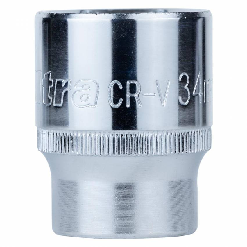 Насадка шестигранна 3/4" 34мм CrV ULTRA (6075342)-6075342