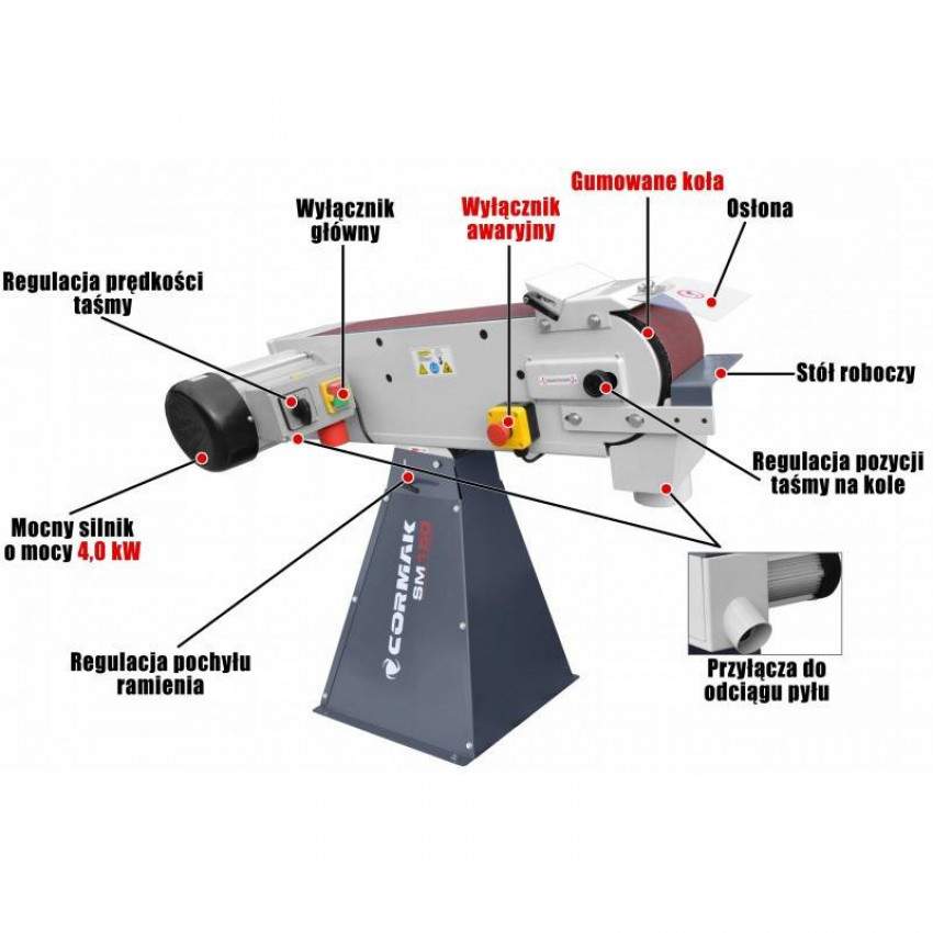 Стрічно-шліфувальний верстат CORMAK SM75-SM75