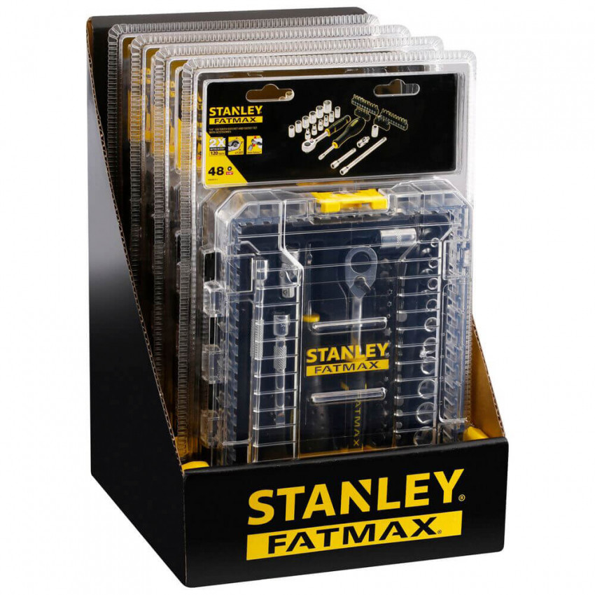 Набір торцевих головок 1/4 FATMAX® Maxi Drive, шестигранних, 48 предметів STANLEY FMMT98101-0-FMMT98101-0