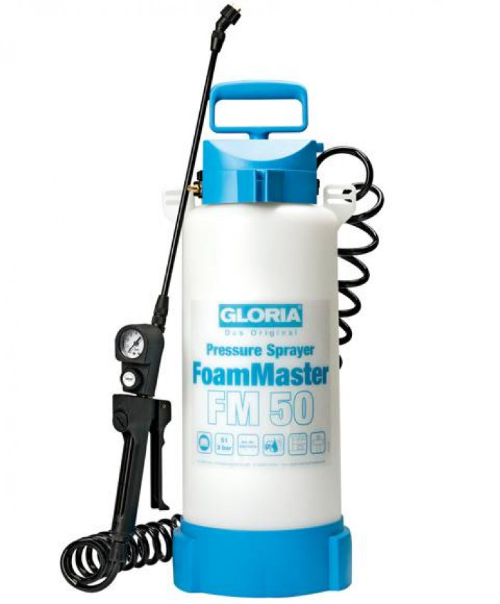 Оприскувач 5л FoamMaster FM50 піноутворювач, компр.підключення, тиск-3бар, спірал.шланг-000660.0000