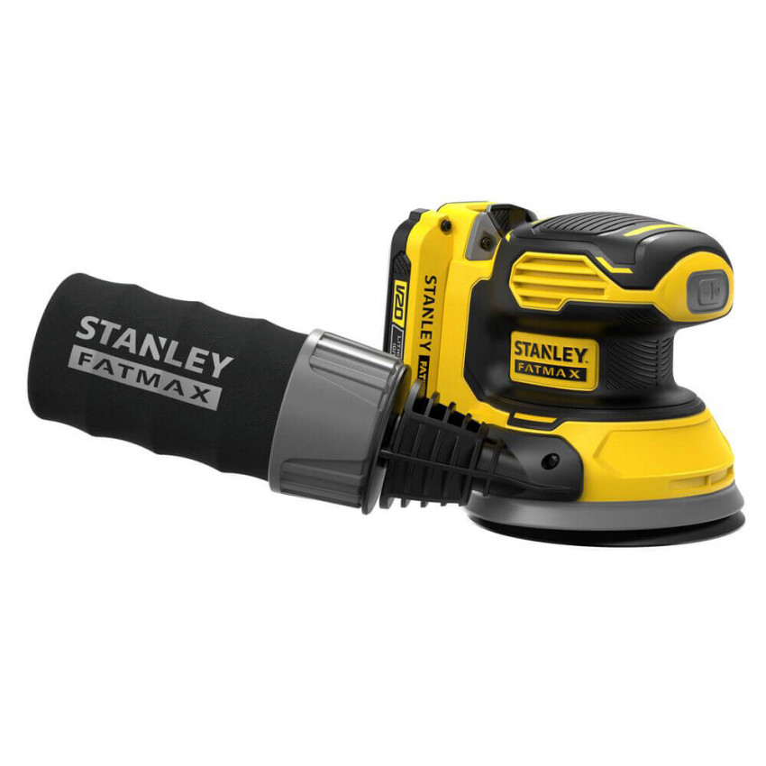 Шліфмашина ексцентрикова акумуляторна безщіткова STANLEY FATMAX SFMCW220D1S-SFMCW220D1S