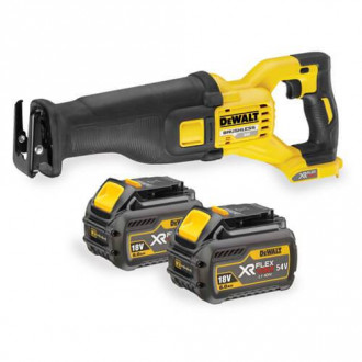 Пила шаблонна акумуляторна XR FLEXVOLT, 54 В, з 2 акумуляторами Li-lon та валізою, DeWALT DCS388T2