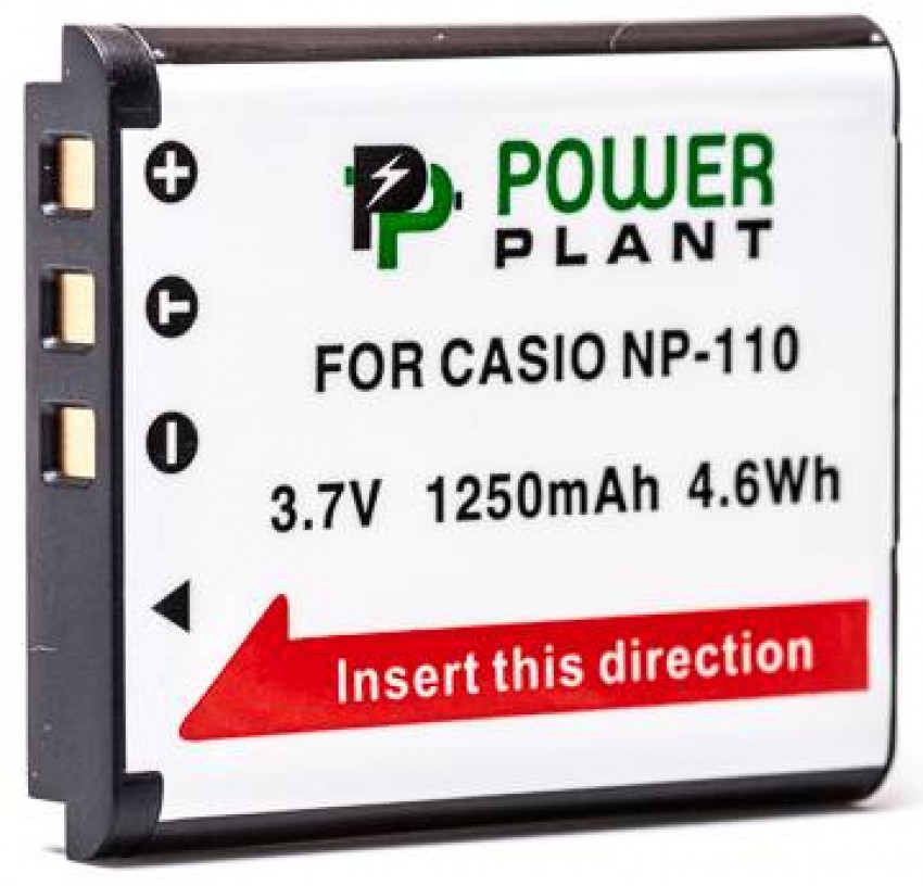 Акумулятор PowerPlant Casio NP-110 1250mAh-DV00DV1257