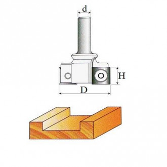 Фреза Для вирівнювання площини D40, H14, d12  / knives 14*14*2mm 12-554-400-[articul]