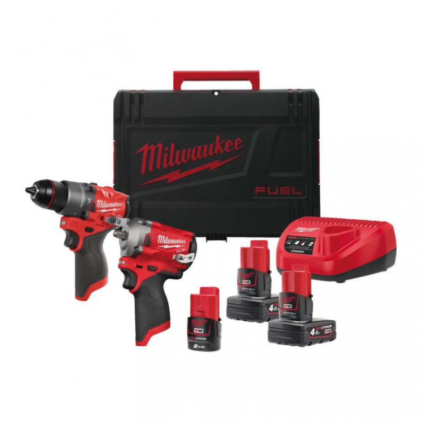 Набір акумуляторних інструментів Milwaukee M12 FPP2H2-423X, 4933481027-4933481027