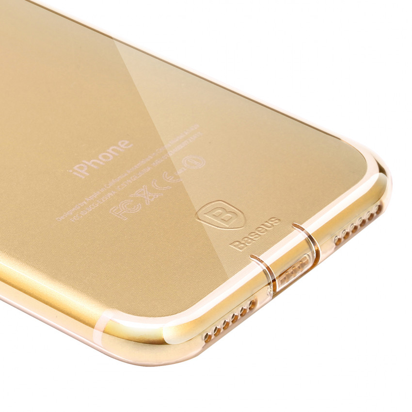 Чохол Baseus для iPhone SE 2020/8/7 Simple Pluggy Gold (ARAPIPH7-A0V)-