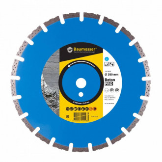 Круг алмазний вiдрiзний 1A1RSS/C1 350x3,5/2,5x10x25,4-11,5-21 HIT  Baumesser Beton PRO-[articul]