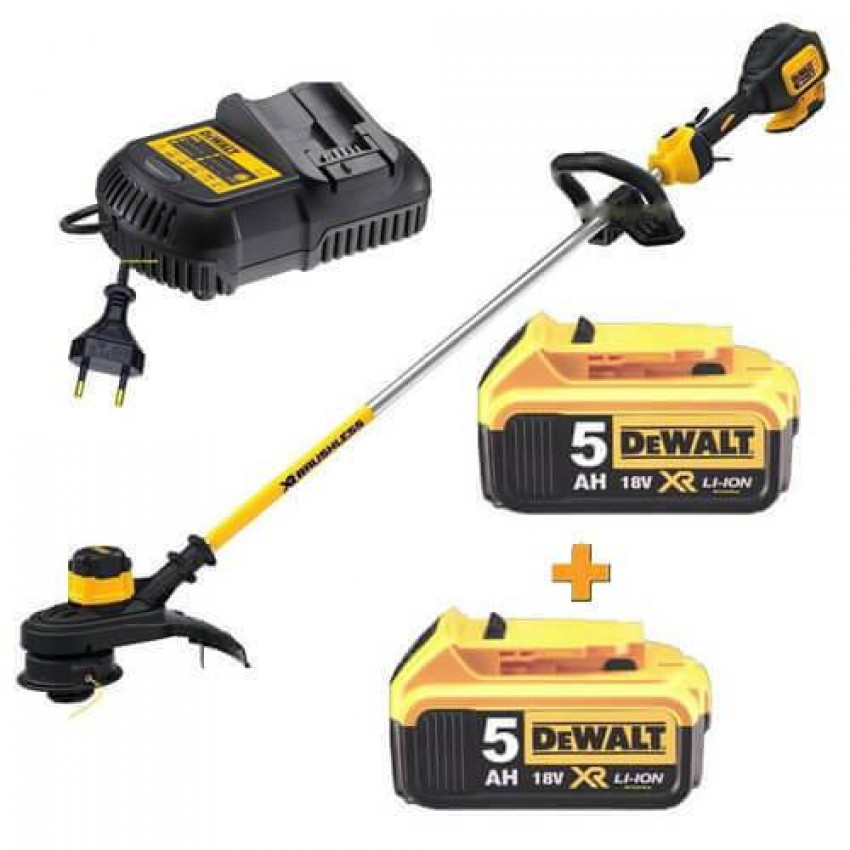 Коса акумуляторна безщіткова DeWALT DCM561P1 DCB184-DCM561P1+DCB184