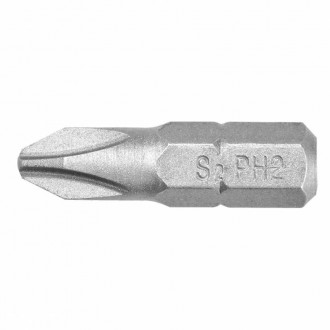 Накінечник викрутки PH2, 25 мм, 1/4&quot;, 20 шт.-[articul]