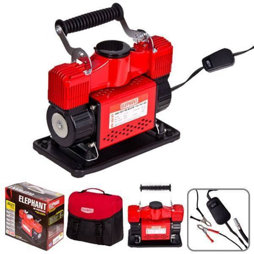 Компресор ELEPHANT КА-20127 150psi/30Amp/60л/клеми/2 циліндри-КА-20127 (4)