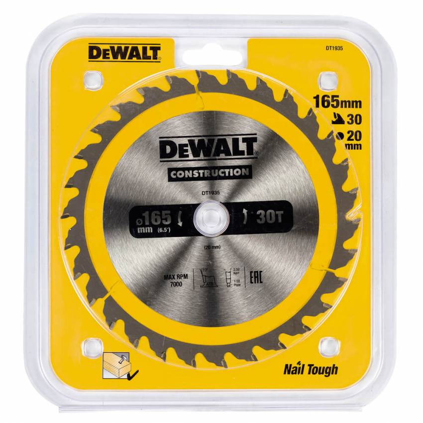 Диск пильний CONSTRUCTION DeWALT DT1935-DT1935