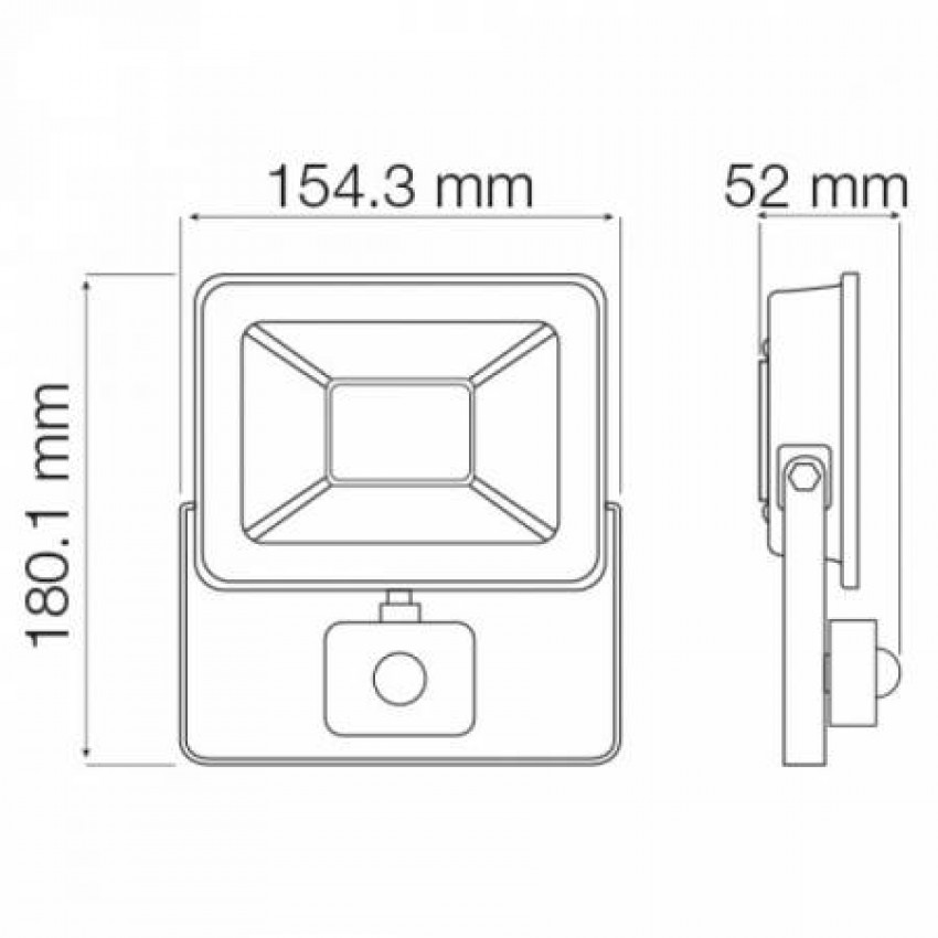 Світлодіодний прожектор BLK 30W 6400K LED-068-011-0030-010