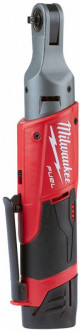 Гайкокрут кутовий акумуляторний 1/4&quot; MILWAUKEE, M12 FIR14-201B, 54Нм, (зарядний пристрій, 1 акум.Х 2Ач, сумка)